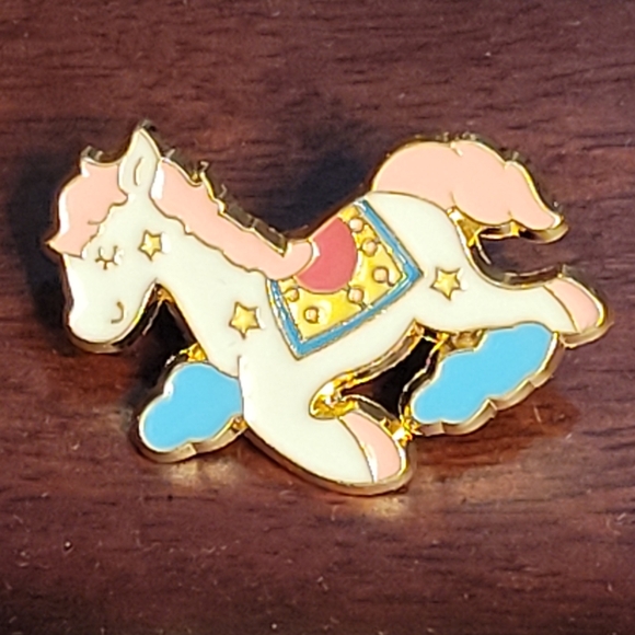 Sweet Dreamy Magical Pony In The Clouds Enamel Pin - Picture 6 of 12